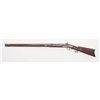 Image 2 : Heavy barrel half stock percussion plains type  rifle with barrel marked “C.H. Herbert, Albany”  and