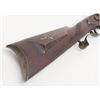 Image 9 : Heavy barrel half stock percussion plains type  rifle with barrel marked “C.H. Herbert, Albany”  and