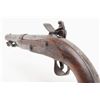 Image 9 : U.S. Waters flintlock pistol dated 1837, top jaw  and screw replaced but original, .54 cal., 8-1/2”