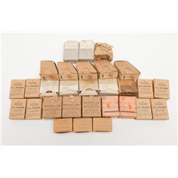 Lot of surplus military ammunition: 40 rounds of  7.62x54R steel cased, 60 rounds of 7.62x39 steel