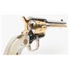 Image 10 : Colt Frontier Scout Single Action revolver, .22LR  cal., 4-3/4” barrel, nickel/gold finish, pearlite