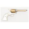 Image 1 : Colt Frontier Scout Single Action revolver, .22LR  cal., 4-3/4” barrel, nickel/gold finish, pearlite