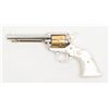 Image 2 : Colt Frontier Scout Single Action revolver, .22LR  cal., 4-3/4” barrel, nickel/gold finish, pearlite