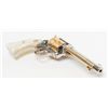 Image 8 : Colt Frontier Scout Single Action revolver, .22LR  cal., 4-3/4” barrel, nickel/gold finish, pearlite