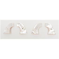 Lot of old pearl grips; 2 sets for a double rig;  extra thick, 1950’s to 1960’s; never fitted; both