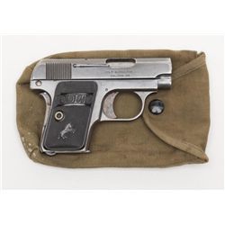 Colt Model 1908 semi-automatic pistol, cal. .25,  Serial #149795.  The pistol is in overall very  go