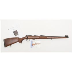 CZ Mannlicher Model 452-2E bolt action rifle,  .22LR cal., 20-1/2” barrel, mat black finish,  checke