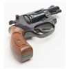 Image 10 : Smith & Wesson Model 34-1 DA revolver, .22LR cal.,  2” barrel, blue finish, checkered wood medallion