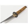 Image 5 : Japanese Katana sword in military mounts in  overall good condition with metal scabbard, cord  wrapp