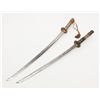 Image 12 : Lot of 2 Japanese Katana length swords with  military metal scabbard; first shows a cleaned  blade w