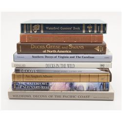Lot of 9 reference books primarily on  waterfowl-related subjects including “Ducks in the  Wild” by