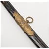 Image 4 : Lot of 2 Japanese swords consisting of an  officer’s sword with leather scabbard, brass  mounts and