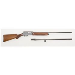Belgian FN Browning Auto 5 semi-auto shotgun, 20  gauge, 27-1/2” barrel, re-blued finish, checkered
