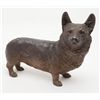 Image 1 : Cast bronze figure of a Corgy Breed dog, approx.  15” x 21”.   Est.:  $250-$500.
