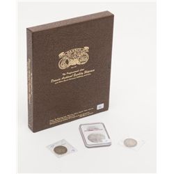 Lot including a U.S. Barber Half Dollar, dated  1902, un-graded, appears to be in overall fine  cond