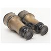 Image 2 : Lot of 2 pair of old binoculars; one is of Civil  War vintage, approx. 7” in length with a brass  bo