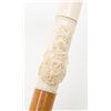 Image 6 : Walking stick with carved ivory or bone handle  with royal crest with knight’s helmet; circa  1860-1