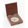 Image 2 : Early to mid 19th century pocket compass of high  quality in wood case; English or French maker; in