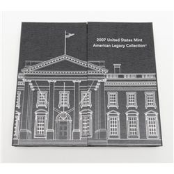 U.S. 2007-dated Legacy Coin Proof collection in  fold-out binder with matching slip-cover.   Est.: