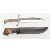 Image 2 : Modern Linder Bowie knife, made in Germany,  approx. 15-1/2” overall with a 10” blade, eagle  head p
