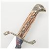 Image 5 : Modern Linder Bowie knife, made in Germany,  approx. 15-1/2” overall with a 10” blade, eagle  head p