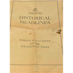 May 5, 1974 LA Times newspaper with complete text  of the President’s Watergate Transcript in fair