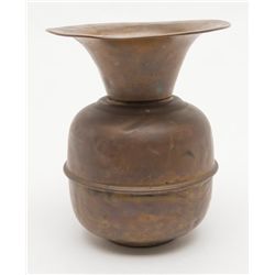 Brass spittoon, authentic circa 1900, Saloon  style.   Est.:  $90-$180.