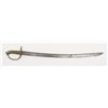 Image 1 : French style cutlass, approx. 32” overall with a  26-1/2” blade, brass grip and guard, un-cleaned  d