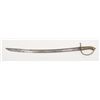 Image 2 : French style cutlass, approx. 32” overall with a  26-1/2” blade, brass grip and guard, un-cleaned  d