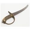 Image 6 : French style cutlass, approx. 32” overall with a  26-1/2” blade, brass grip and guard, un-cleaned  d
