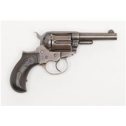 Colt Model 1877 DA ejectorless revolver, .38 cal.,  3-1/2” barrel, blue and case hardened finish,  h