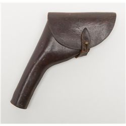 Brown leather flap holster for a 5-1/2” SAA  revolver in overall very good condition; “P 2”  stamped