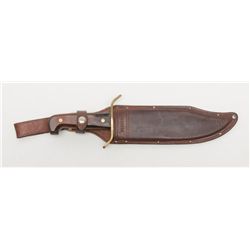 Western Cutlery Company Bowie knife with original  scabbard in good condition. Along with Imperial