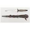 Image 1 : Lot of 2 fighting knives; 1 British-style with  sheath, the other a Gerber Mark II (no sheath);  bot