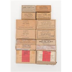 Military ammo lot including Garand, carbine and  misc.   Est.:  $300-$600.