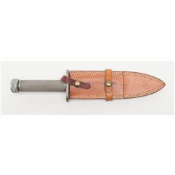 Mike England Custom survival knife, approx.  14-1/2” overall with an 8-1/2” blade, hollow grip  for