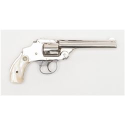 Smith & Wesson .38 Safety Hammerless Third Model  revolver, .38 cal., desirable 5” barrel, nickel  f