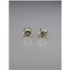 Image 3 : Radiant Round Brilliant cut Diamond Stud Earrings  weighing approx. 0.90 carats with H-I colors and