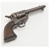 Image 8 : Interesting Colt Civilian Model SAA revolver,  .44-40 cal., 4-3/4” barrel with etched panel, blue  a