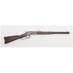 Winchester Model 1873 lever action SRC, .44 W.C.F.  cal., 20” barrel, blue finish, wood stocks,  #72