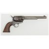 Image 1 : Colt Civilian Model SAA revolver, .45 cal., 7-1/2”  barrel, blue and case hardened finish, wood  gri