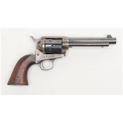 Colt Single Action, U.S. issued Artillery series,  .45 caliber revolver with 5 ½” barrel showing ful