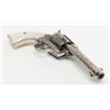 Image 8 : Period engraved Colt Civilian Model SAA revolver,  .45 cal., 4-3/4” barrel, nickel finish, pearl  gr