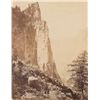 Image 2 : Sepia tone print from original photographic  negative showing famous peak probably in Yosemite  and