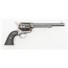 Image 1 : Colt SAA revolver, .45 cal., 7-1/2” barrel, blue  and case hardened finish, checkered hard rubber  g