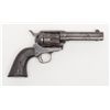 Image 2 : Colt SAA revolver, .45 cal., 4-3/4” barrel, blue  and case hardened finish, checkered hard rubber  e