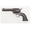 Image 3 : Colt SAA revolver, .45 cal., 4-3/4” barrel, blue  and case hardened finish, checkered hard rubber  e