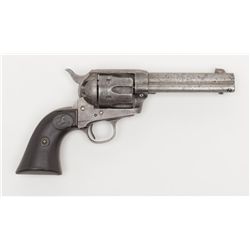 Colt SAA revolver, .32 W.C.F. cal., 4-3/4” barrel,  blue and case hardened finish, checkered hard  r