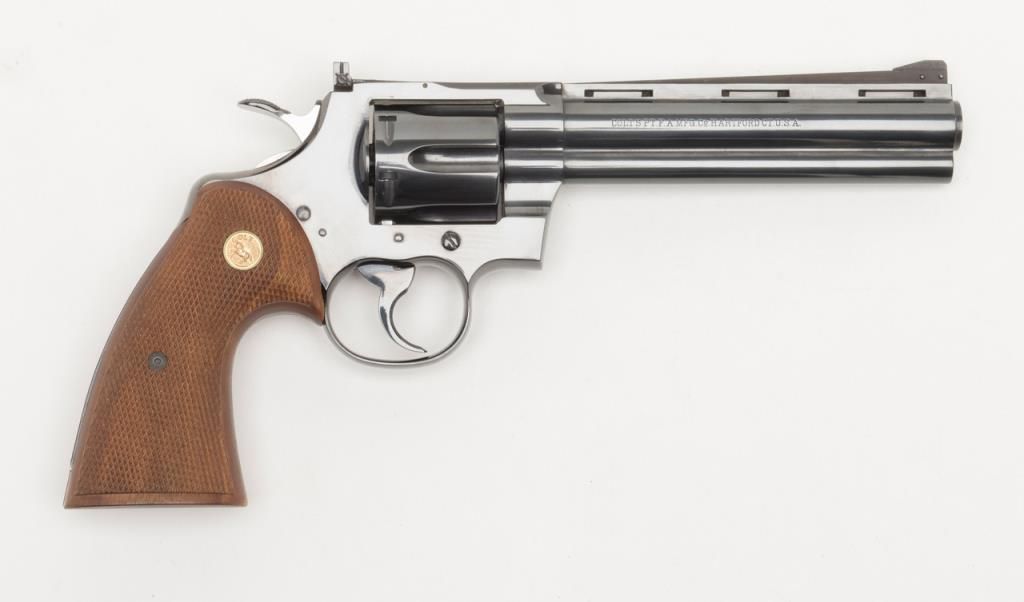 Colt Python double action, .357 Magnum caliber revolver with factory 6 ...