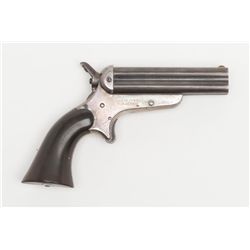 Sharps and Hankins (Model 3C) four barrel  derringer, .32 short RF cal., 3-1/2  barrels with  shell